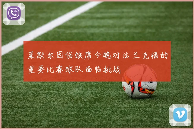 莱默尔因伤缺席今晚对法兰克福的重要比赛球队面临挑战